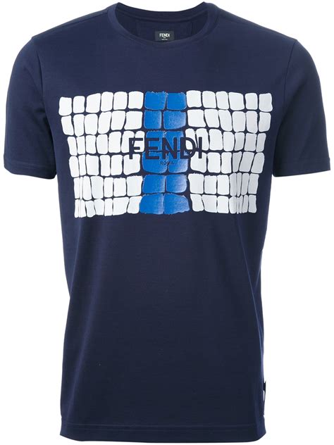 fendi palace t shirt|Fendi blue t shirts.